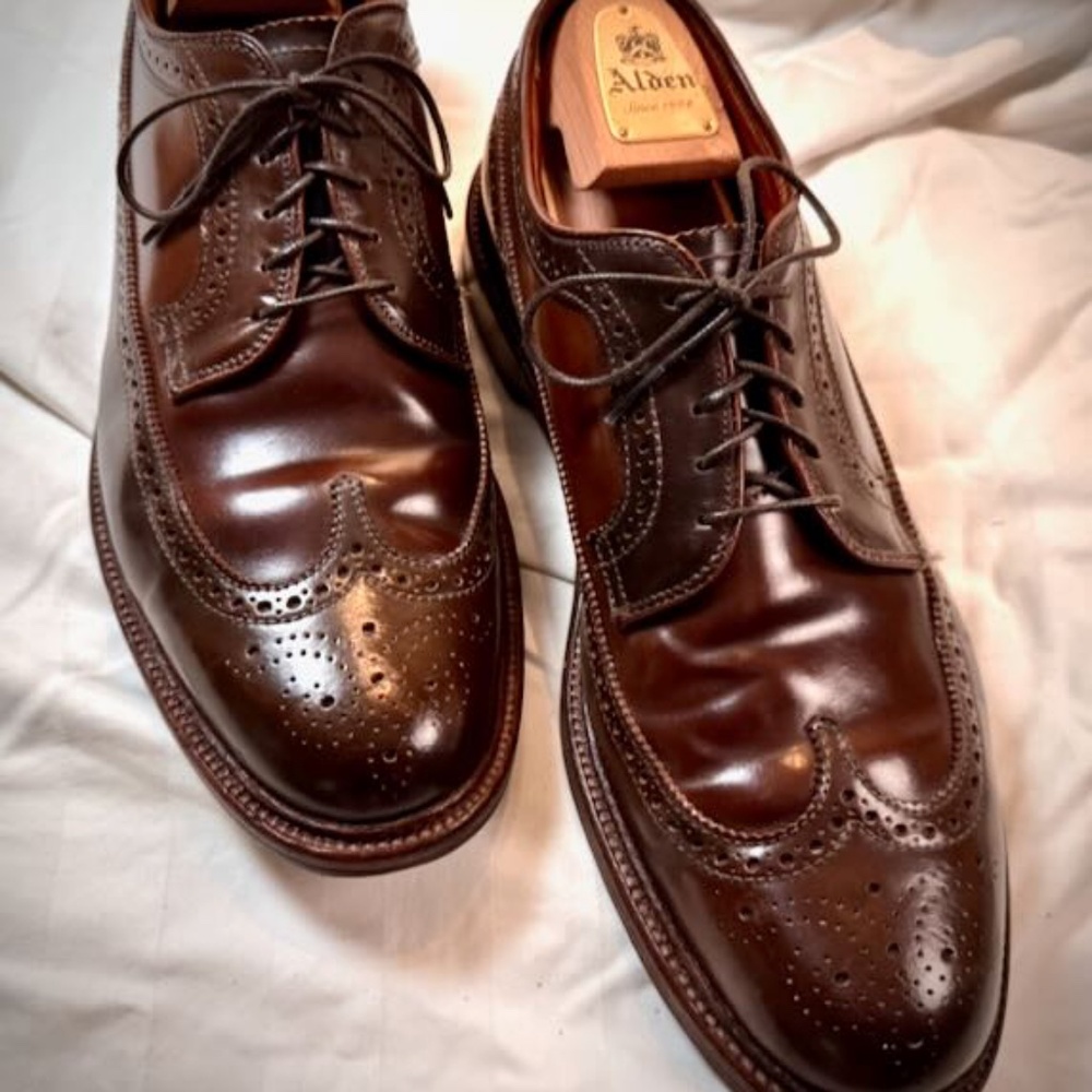 Alden Shell Cordovan Long Wings RAVELLO size 12.5